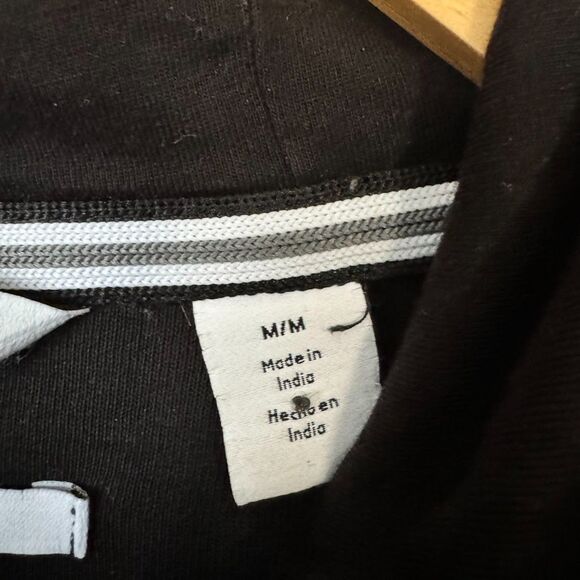 Calvin Klein Large Black Red Tech Jersey Jacket w Hoodie Full Zip Activewear - Picture 10 of 12